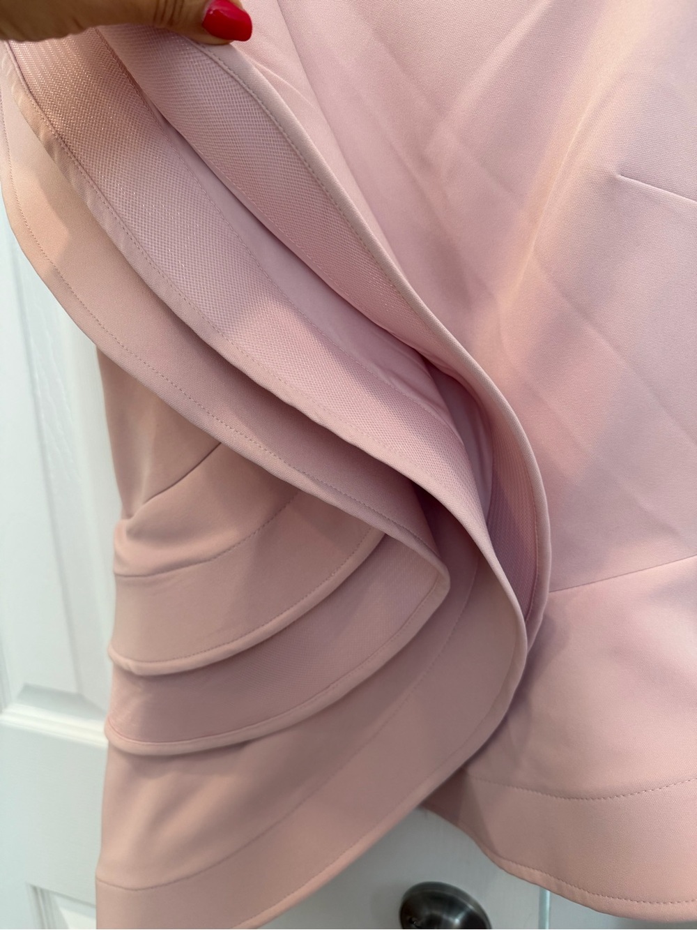 MOTF Dusty Pink Asymmetrical Ruffle Top - Picture 2 of 4